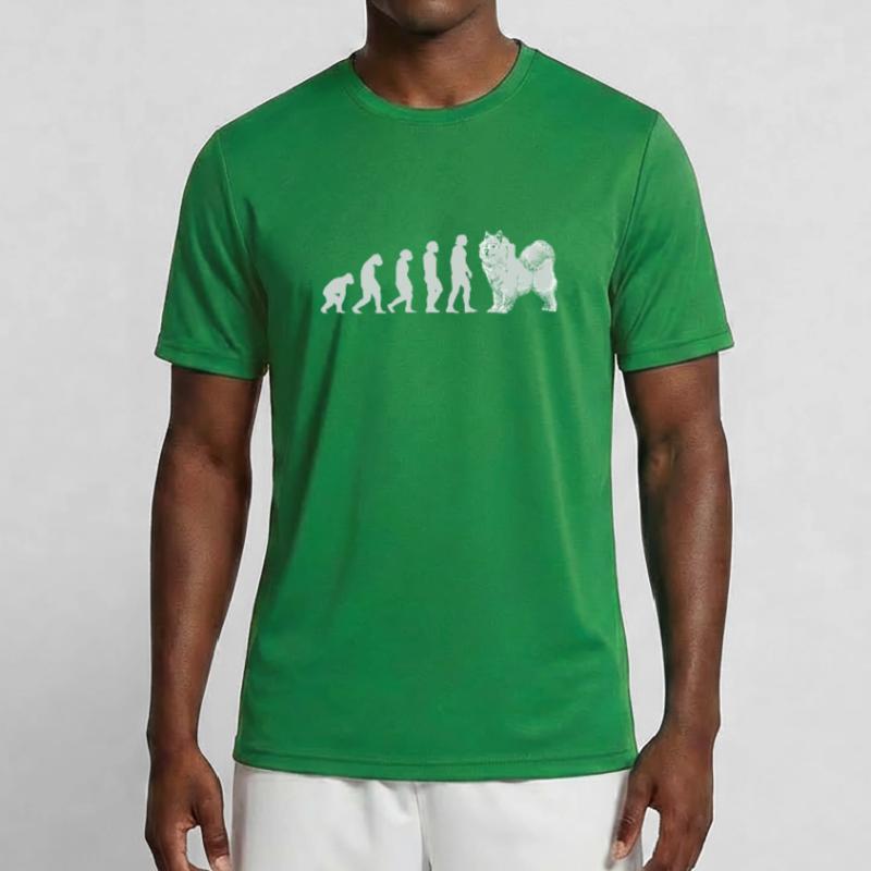 Evolution Samoyed Männer Funktions-T-Shirt