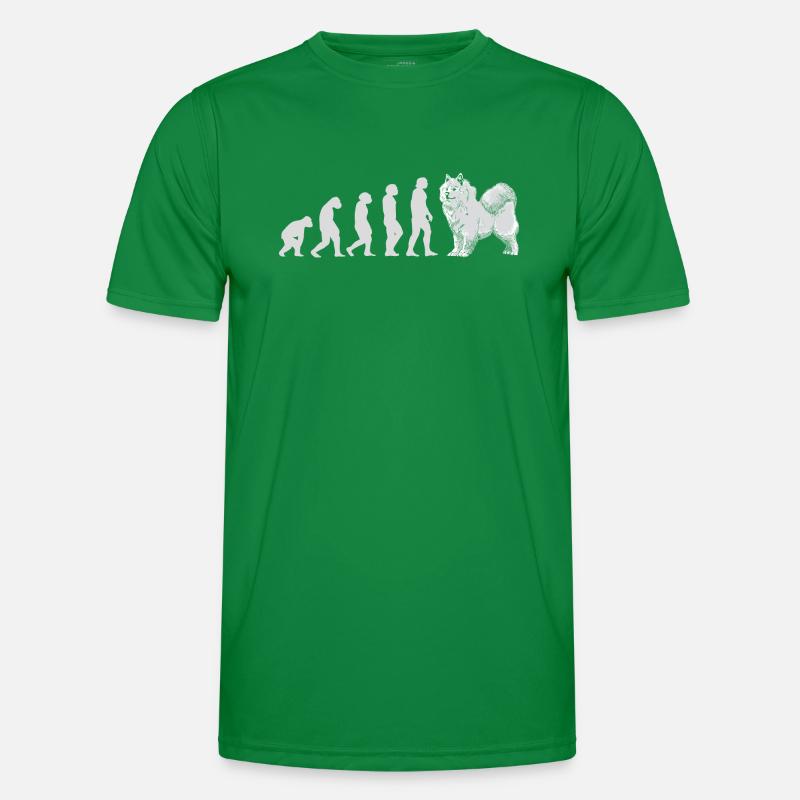 Evolution Samoyed Männer Funktions-T-Shirt