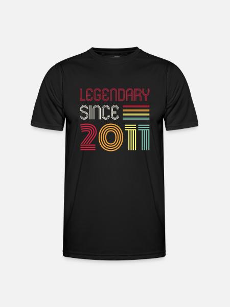 Birthday Legendary Since 2011 - Men's Functional T-Shirt - black