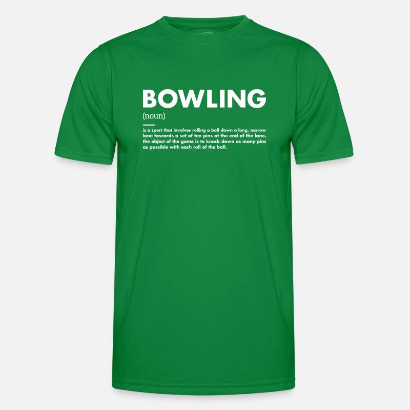 Sport Definition Bowling Männer Funktions-T-Shirt
