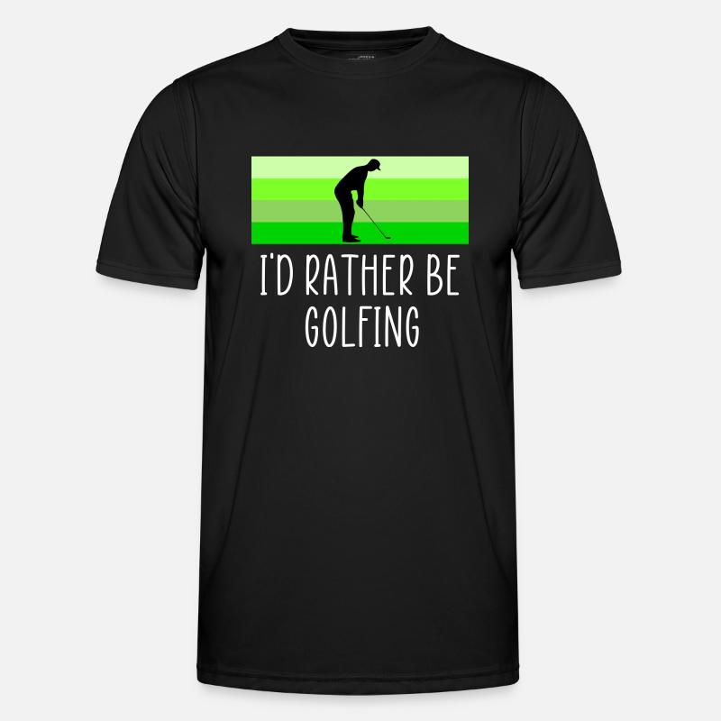 Rather be golfing - Men's Functional T-Shirt - black