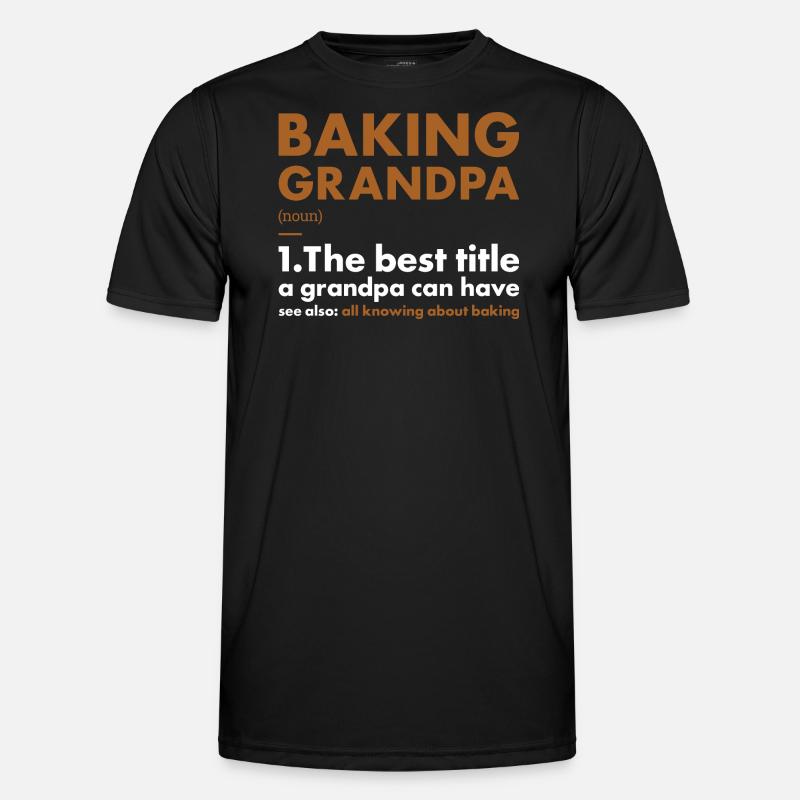 Baker Grandpa Definition Baking Männer Funktions-T-Shirt