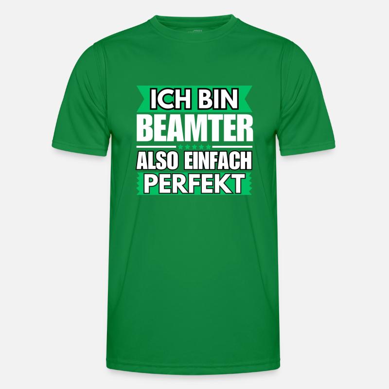 Einfach ein Perfekter Beamter Männer Funktions-T-Shirt