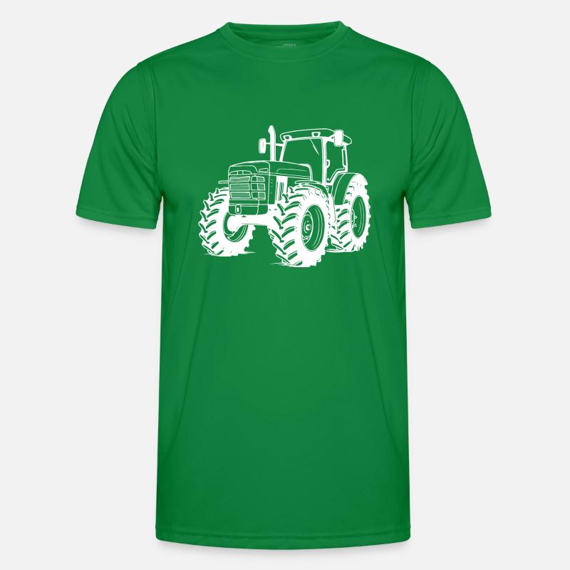 Traktor Symbol Farmer Männer Funktions-T-Shirt