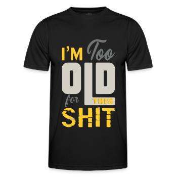 alt - Männer Funktions-T-Shirt - Schwarz - Vorne - AI Model Male 178 dark (178cm)