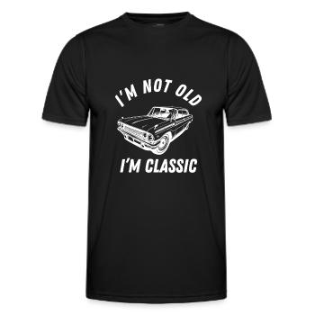 I'm Not Old, I'm Classic - Men's Functional T-Shirt - black - Front - AI Model Male 178 dark (178cm)