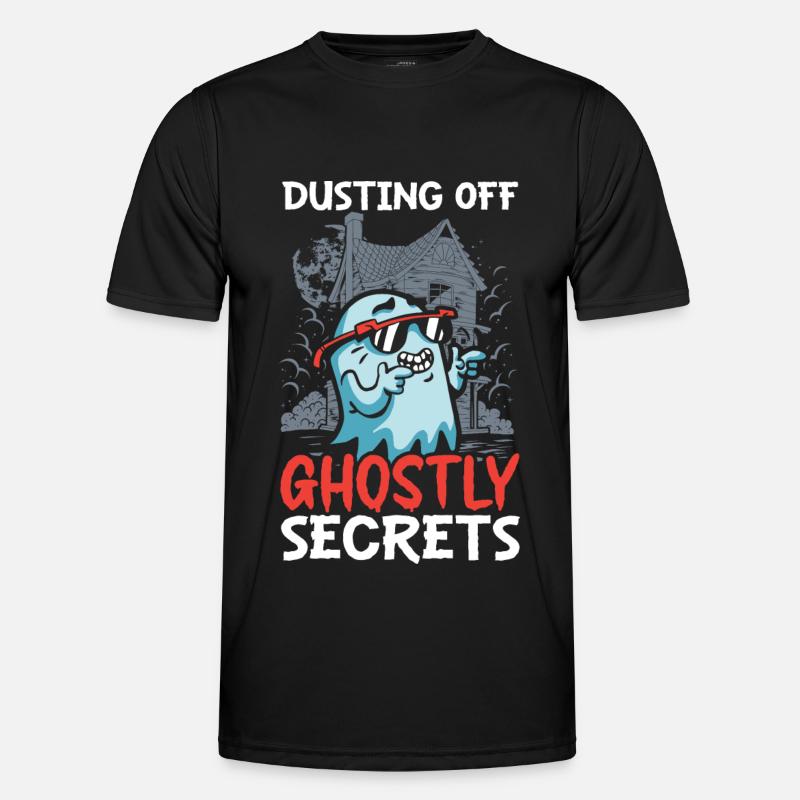 Dusting Ghostly Secrets Janitor Ha Men's Functional T-Shirt