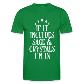Sorcière - T-shirt sport Homme - vert - Devant - AI Model Male 178 dark (178cm)