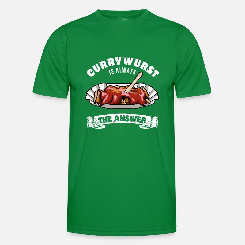 Currywurst is always the answer - Spruch Männer Funktions-T-Shirt