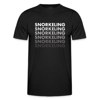 Snorkeler Snorkeling - Men's Functional T-Shirt - black - Front - AI Model Male 178 dark (178cm)