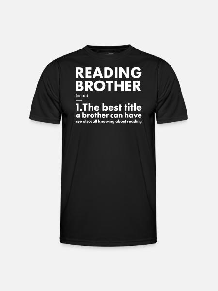 Reader Brother Definition Reading - Men's Functional T-Shirt - black