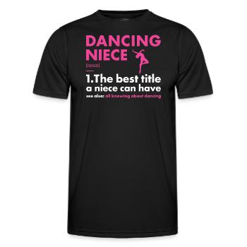 Danseuse Nièce Définition Danse - T-shirt sport Homme - noir - Devant - AI Model Male 178 dark (178cm)