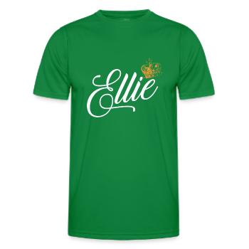 Ellie Name for Women Kids Toddlers - Ellie Surname - Men's Functional T-Shirt - kelly green - Front - AI Model Male 178 dark (178cm)
