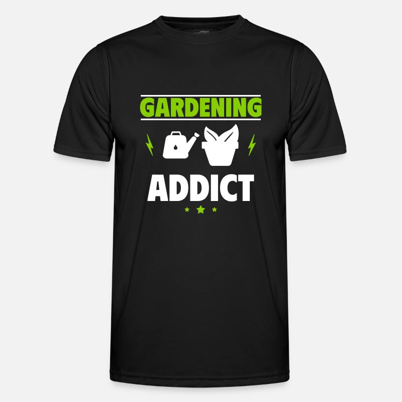 Garten-Süchtig Männer Funktions-T-Shirt