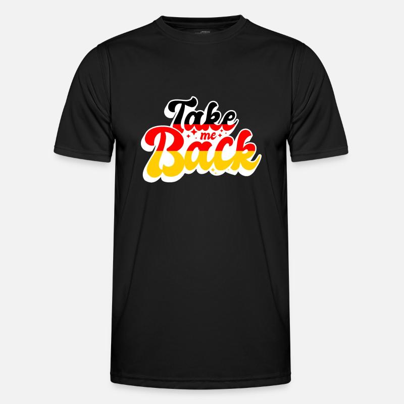 Germany Flag Homesickness German Flag - Men's Functional T-Shirt - black