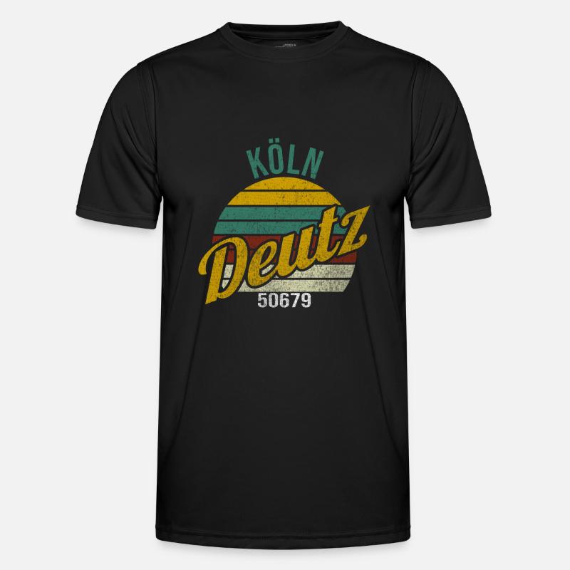 Kölsche Veedel - Köln-Deutz Männer Funktions-T-Shirt