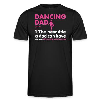 Danseur Papa Définition Danse - T-shirt sport Homme - noir - Devant - AI Model Male 178 dark (178cm)