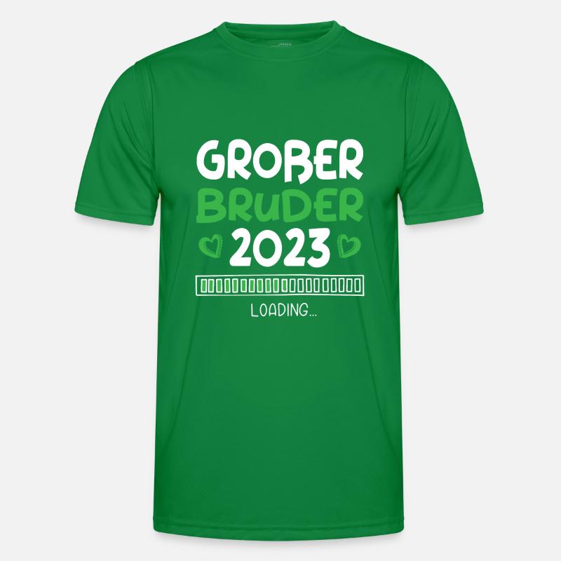 Großer Bruder 2023 Loading Herz Männer Funktions-T-Shirt