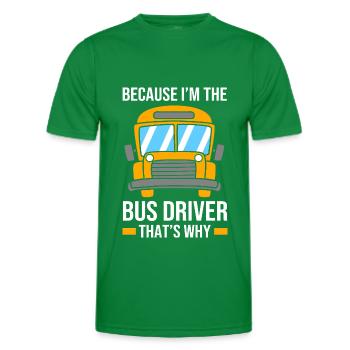 Schulbus Schulbusfahrer Busfahrer - Männer Funktions-T-Shirt - Kelly Green - Vorne - AI Model Male 178 dark (178cm)