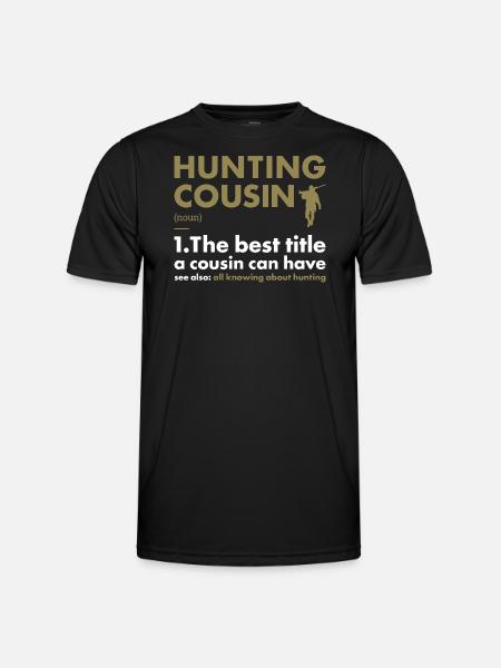 Hunter Cousin Definition Hunting - Men's Functional T-Shirt - black