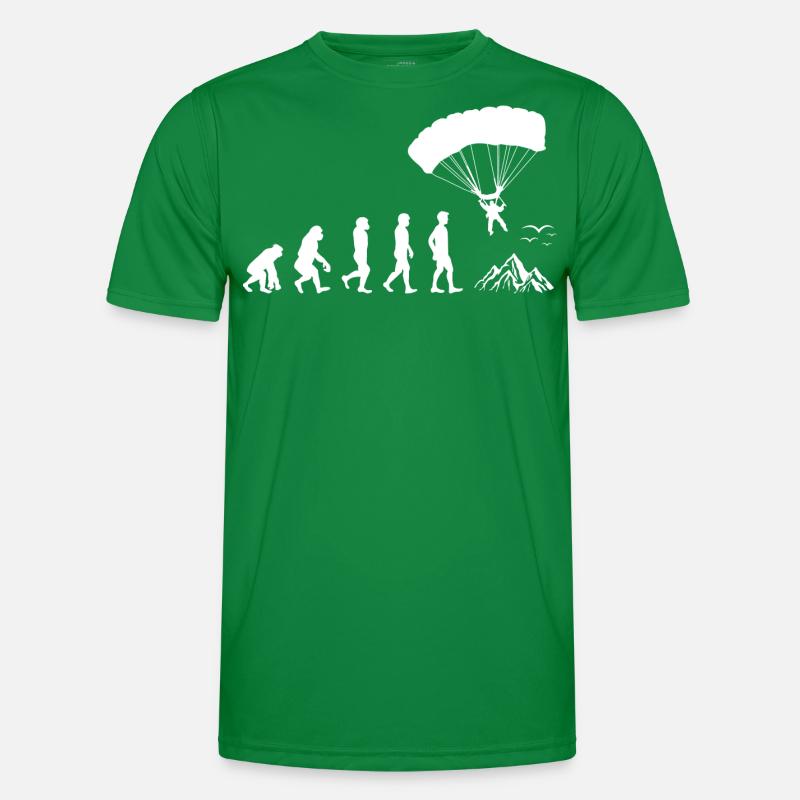 Fallschirmspringen Evolution Männer Funktions-T-Shirt