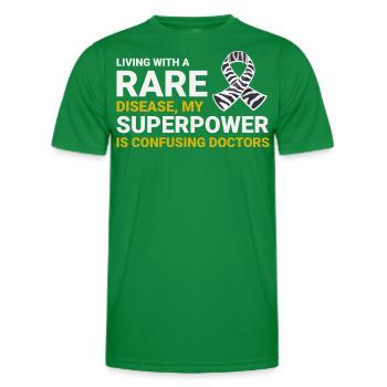 Bewusstsein für seltene Krankheiten Superkraft Doktor Verwirrung - Männer Funktions-T-Shirt - Kelly Green - Vorne - AI Model Male 178 dark (178cm)