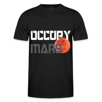 OCCUPER MARS - T-shirt sport Homme - noir - Devant - AI Model Male 178 dark (178cm)