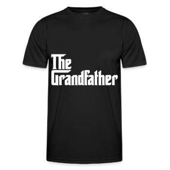 Le grand-père grand-père - T-shirt sport Homme - noir - Devant - AI Model Male 178 dark (178cm)