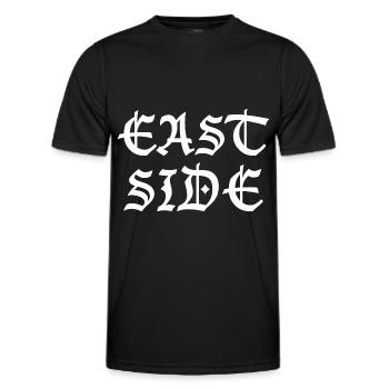 EASTSIDE East - Men's Functional T-Shirt - black - Front - AI Model Male 178 dark (178cm)