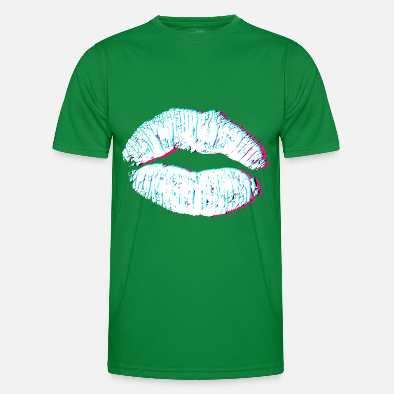 Lips 3D Kiss Men's Functional T-Shirt