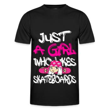 Cadeau de skateboard - T-shirt sport Homme - noir - Devant - AI Model Male 178 dark (178cm)