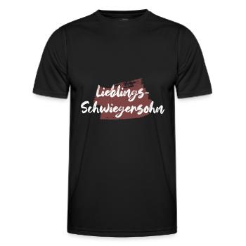 Lieblings Schwiegersohn Geschenk Schwiegersöhne - Männer Funktions-T-Shirt - Schwarz - Vorne - AI Model Male 178 dark (178cm)