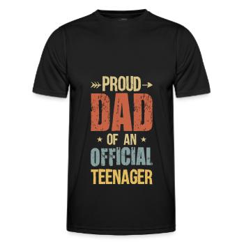 13 anniversaire de fête d’anniversaire adolescent cadeau - T-shirt sport Homme - noir - Devant - AI Model Male 178 dark (178cm)