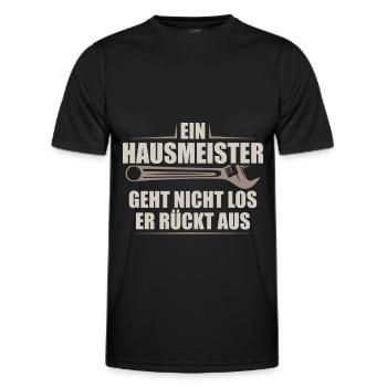 Hausmeister Facility Manager | Hauswart Geschenk - Männer Funktions-T-Shirt - Schwarz - Vorne - AI Model Male 178 dark (178cm)