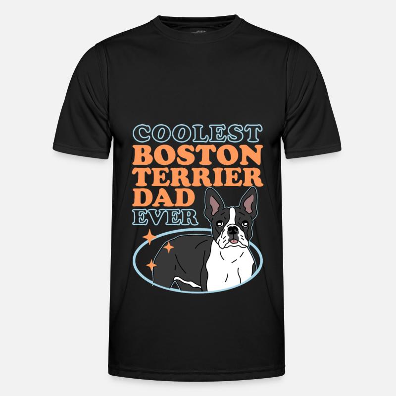 Boston Terrier Dad Hundebesitzer Bostie Geschenk Männer Funktions-T-Shirt