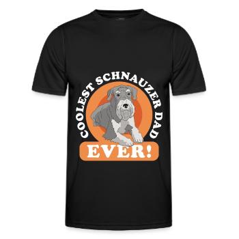 Schnauzer Papa Propriétaire Propriétaire De Chien Cadeau - T-shirt sport Homme - noir - Devant - AI Model Male 178 dark (178cm)