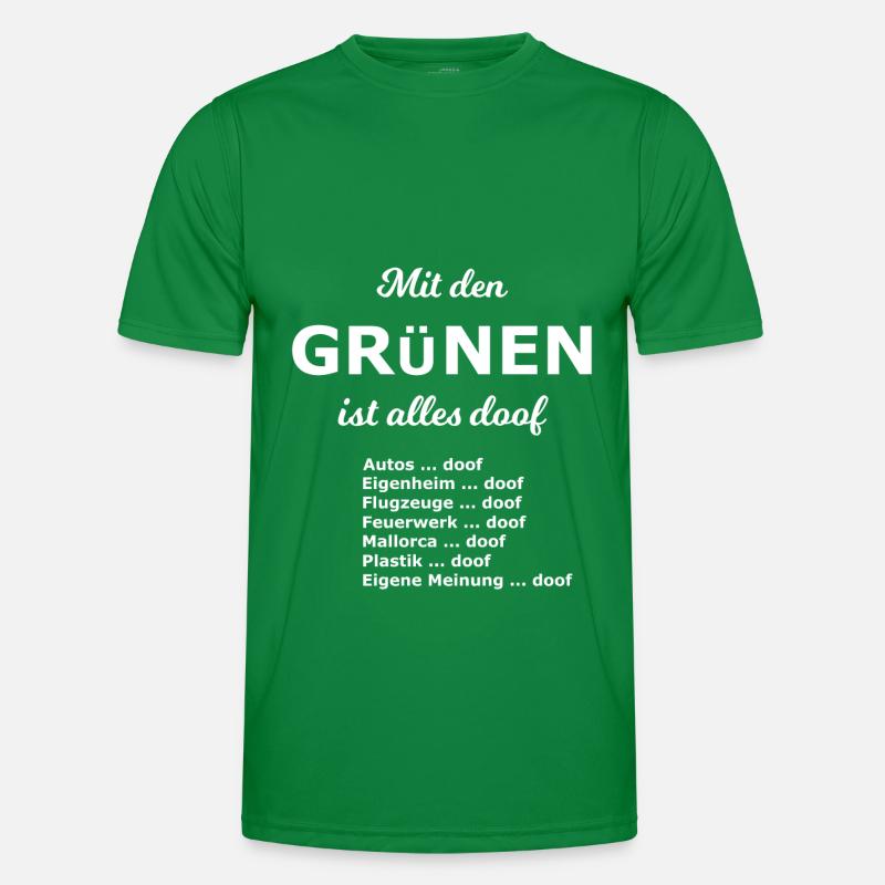 Doofe Partei Männer Funktions-T-Shirt