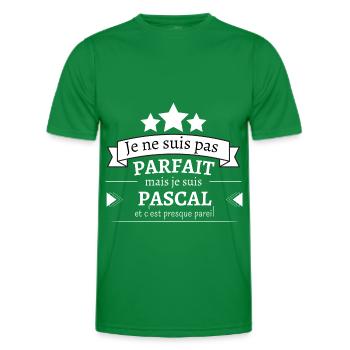 Pascal - Presque parfait - T-shirt sport Homme - vert - Devant - AI Model Male 178 dark (178cm)