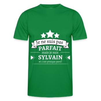 Sylvain - Presque parfait - T-shirt sport Homme - vert - Devant - AI Model Male 178 dark (178cm)