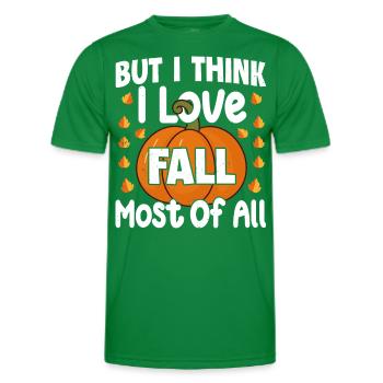 Herbst - Männer Funktions-T-Shirt - Kelly Green - Vorne - AI Model Male 178 dark (178cm)