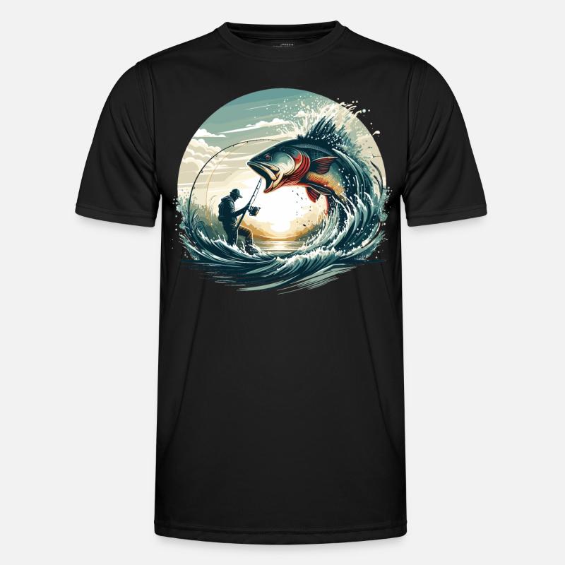 Pêche pêcheur dynamique cadeau T-shirt sport Homme