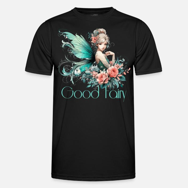 Gute Fee Geschenk - Männer Funktions-T-Shirt - Schwarz