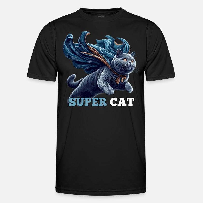 Super Katze BKH Blue Geschenk - Männer Funktions-T-Shirt - Schwarz