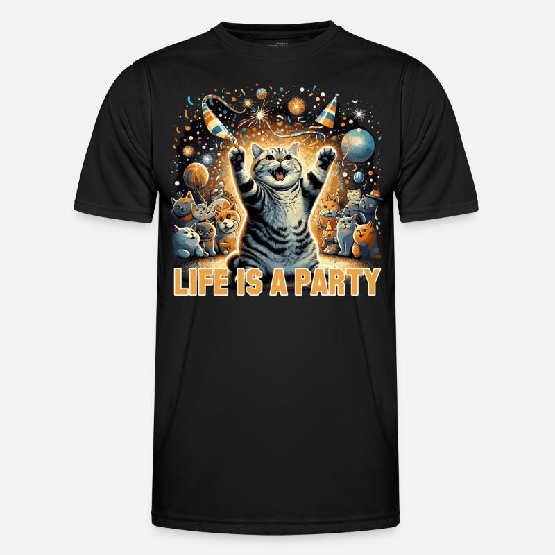 Britisch Kurzhaar Katze BKH Party Geschenk Männer Funktions-T-Shirt