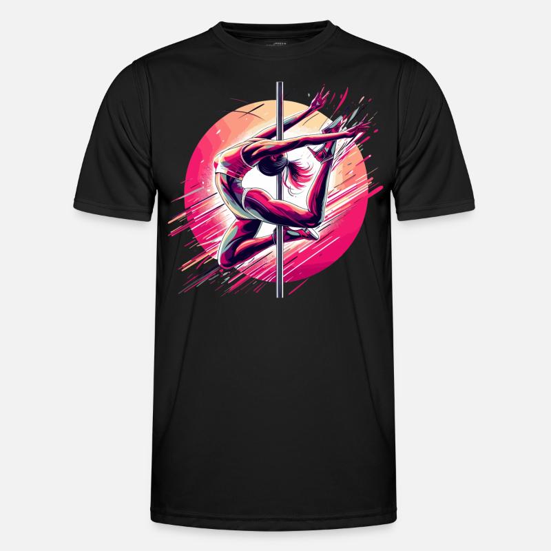 Pole Dance Dynamics Pink Gift - Men's Functional T-Shirt - black