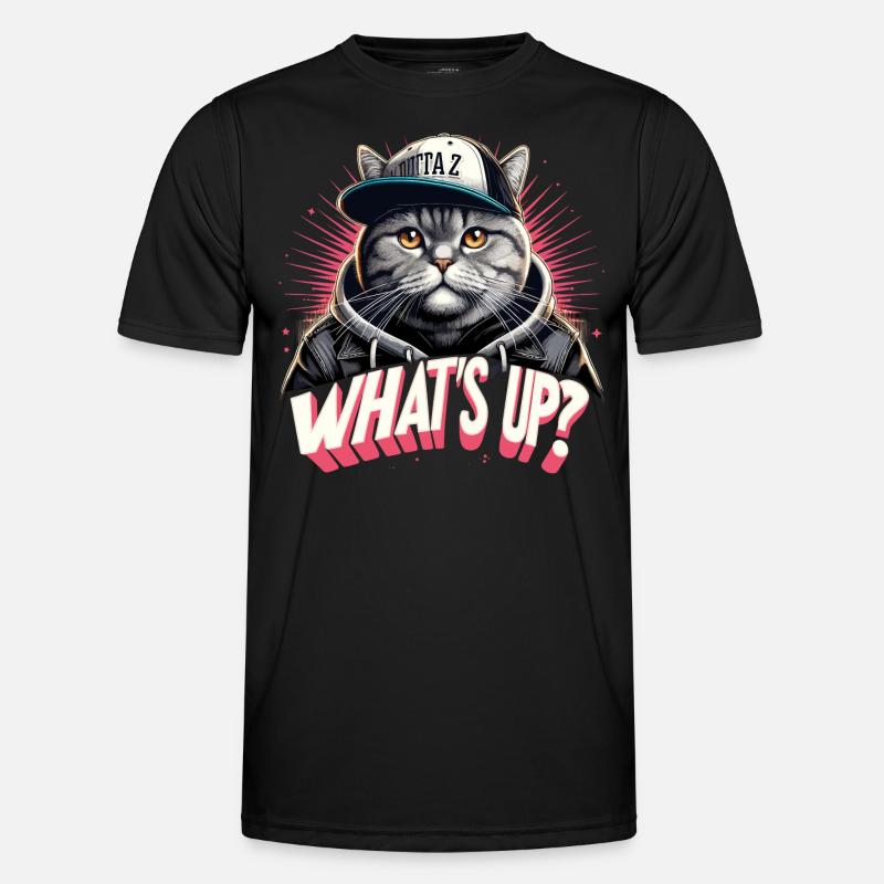 BKH Britisch Kurzhaar Katze getigert Gangster Männer Funktions-T-Shirt