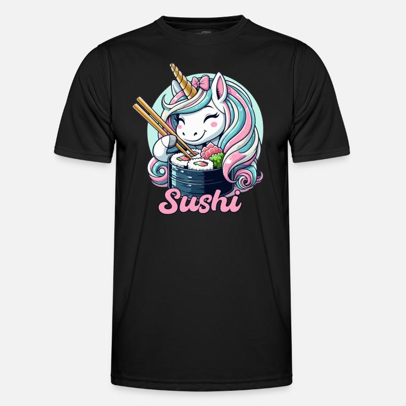 Sushi Einhorn süß Maki Geschenk Männer Funktions-T-Shirt