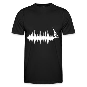 Surfer Soundwave Surfing - Men's Functional T-Shirt - black - Front - AI Model Male 178 dark (178cm)