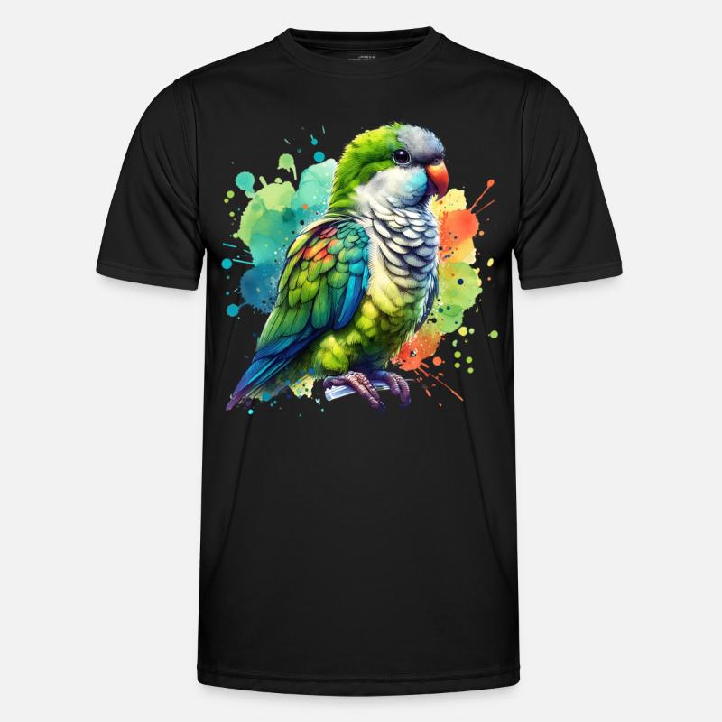 Monk Parakeet Gift Men's Functional T-Shirt