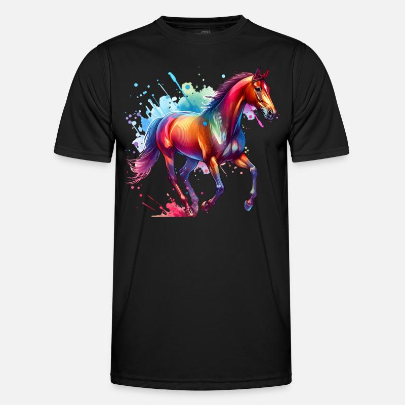 Andalusier Geschenk Pferd Männer Funktions-T-Shirt
